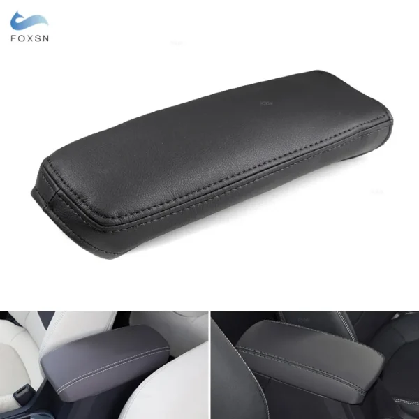 Black For Toyota Corolla 2021 Car Interior Center Console Armrest Box Cover Microfiber Leather Inner Accessories Trim Fabric - Image 2