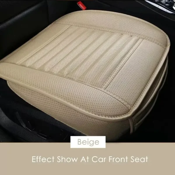 Car Seat Covers Protectors,Luxury PU Leather Breathable Car Interior Seat Cushion Pad Mat for Sedan SUV Truck Jeep Mini Van - Image 3