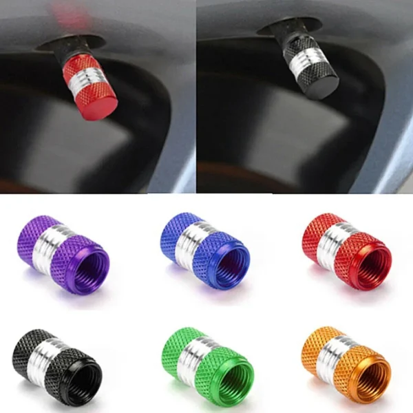 Valve Cap Stem Cap Accessories Anti-rust Car Cover Dust Cap Rim Wheel Tire Tire Valve Stems 4 Pcs Air Valve Stem Alloy - Image 5