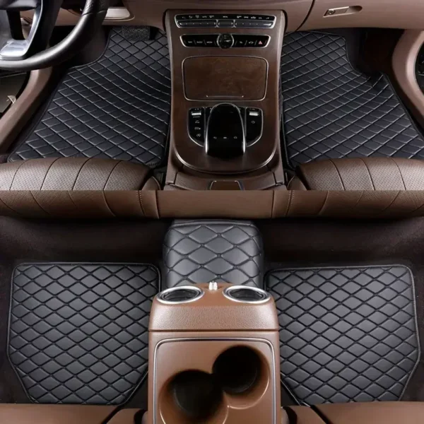 Kcimo 5Pcs Car Floor Mats Universal PU Leather Waterproof Auto Foot Pad Protector Automobile Interior Car Interior Accessories - Image 2