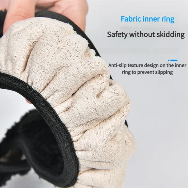 Universal Plush Car Steering Wheel Cover Gearshift Handbrake Protector 38cm Soft High-density Anti-slip Universal Decoration - Image 6