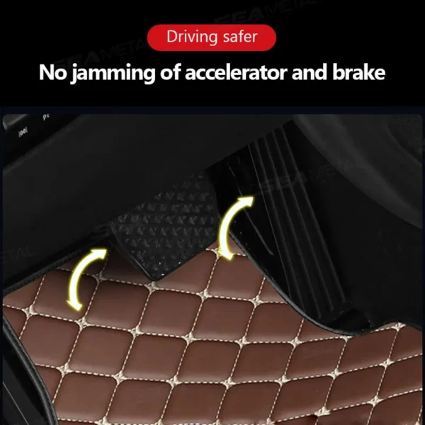 BLALION Car Floor Mats 4PCS Universal PU Waterproof Auto Foot Pad Protector Carpet Front and Rear Mats Set Interior Accessories - Image 3