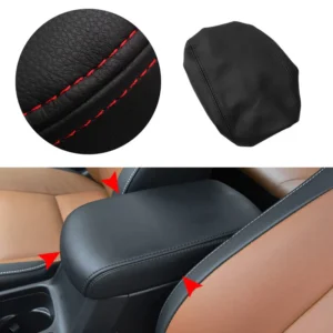 Soft Leather Center Armrest Cover For Toyota RAV4 2016 2017 2018 Car Interior Center Control Armrest Box Surface Cover Trim