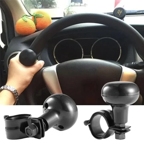 Universal Truck Heavy Car Duty Anti Slip Steering Wheel Cover Spinner Knob Handle Booster Grip Protective Auxiliary Ball Safe - Image 2